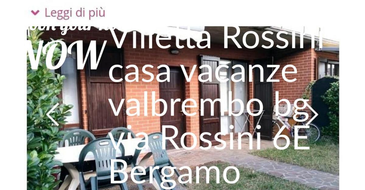 Valbrembo Villetta Rossini Appartamento Da Condividere Con Me Luciano Servizio Ospiti Taxi Driver Navetta No Wifi 2 Camera Da Letto Per 5 Persone מראה חיצוני תמונה